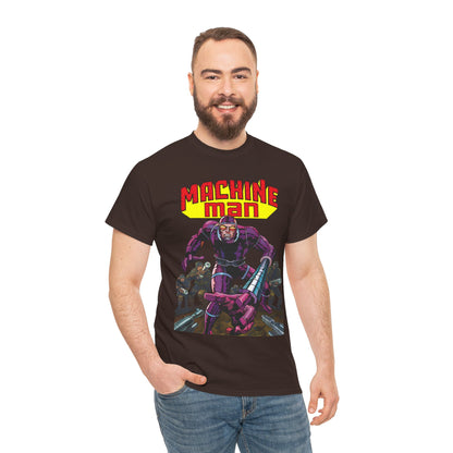 Machine Man T-Shirt - Jack Kirby Creation - Popular 1970s Hero - Marvel Comics