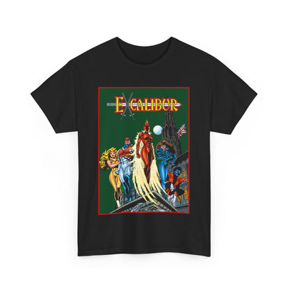 Excalibur T-Shirt - Amazing Alan Davis Art - Nightcrawler, Shadowcat, Captain Britain, Rachel Summers - Marvel Comics - X-Men Spin-Off - Mutants in the UK