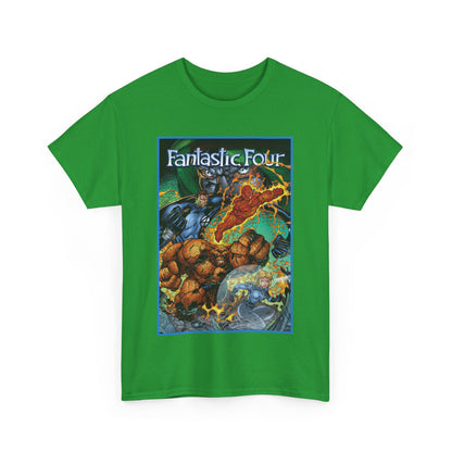 Fantastic Four T-Shirt - Jim Lee Art - The Thing, Human Torch, Reed Richards, Invisible Woman - Marvel Comics - Heroes Reborn