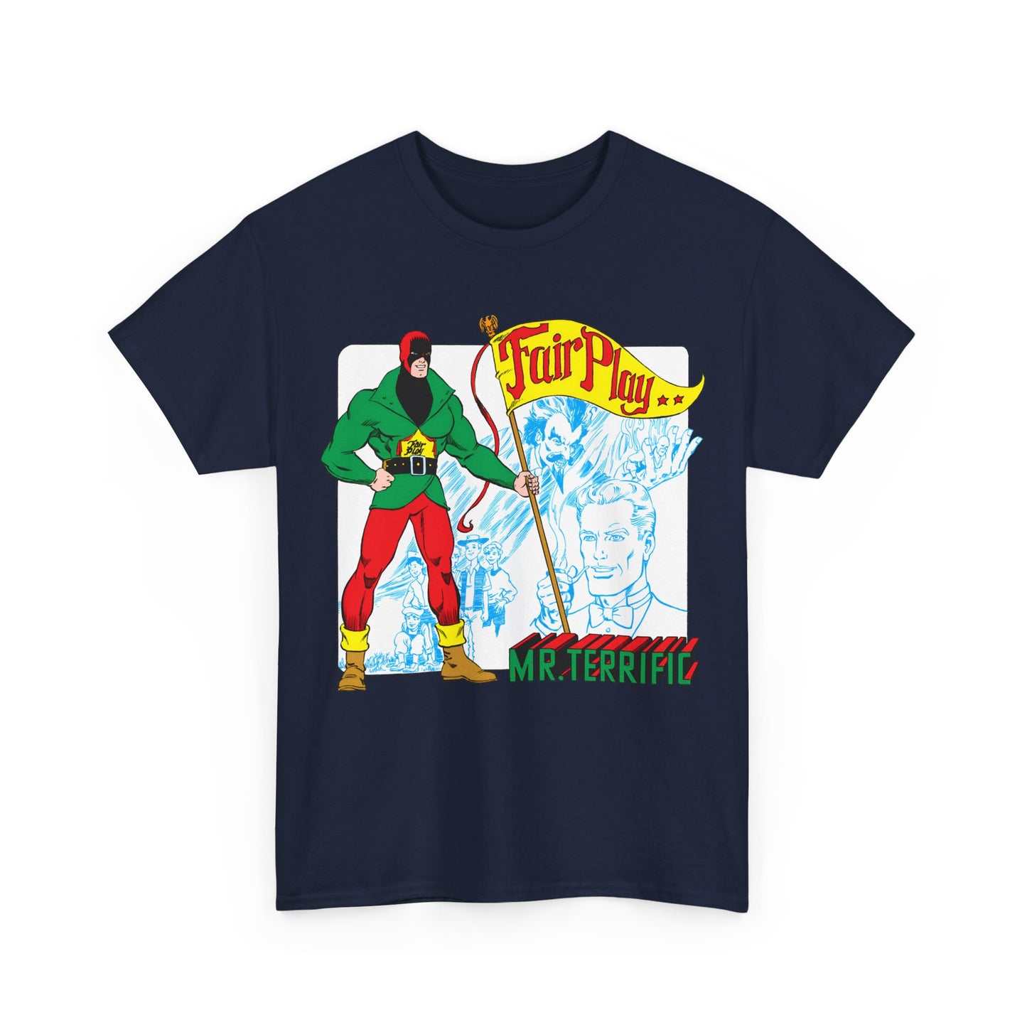 Mr Terrific T-Shirt - Stephen DeStefano Art - Who's Who in the DC Universe Entry - DC Comics