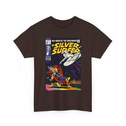 Silver Surfer #4 T-Shirt - Vs Thor - Marvel Comics