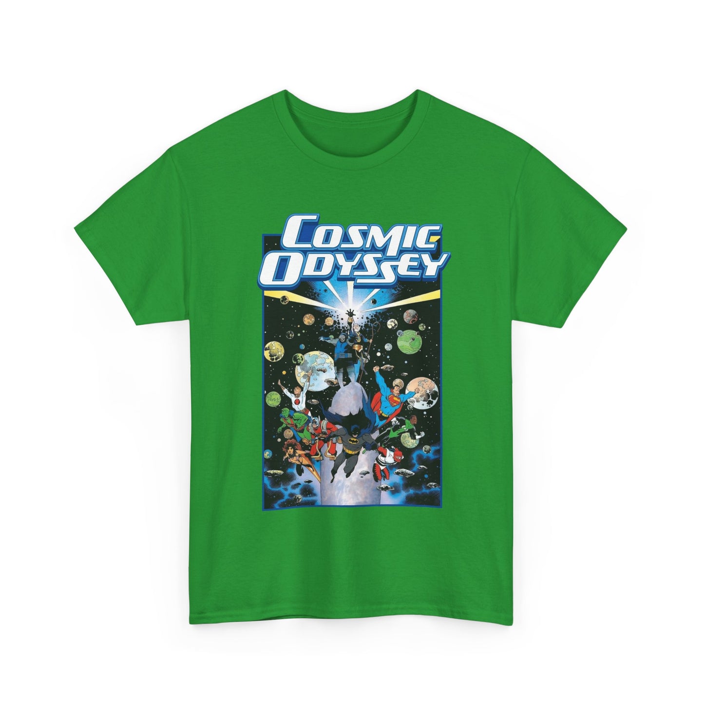 Cosmic Odyssey T-Shirt - Mike Mignola Art - Superman, Darkseid, Lightray, Orion, Starfire, Highfather. John Stewart - DC Comics