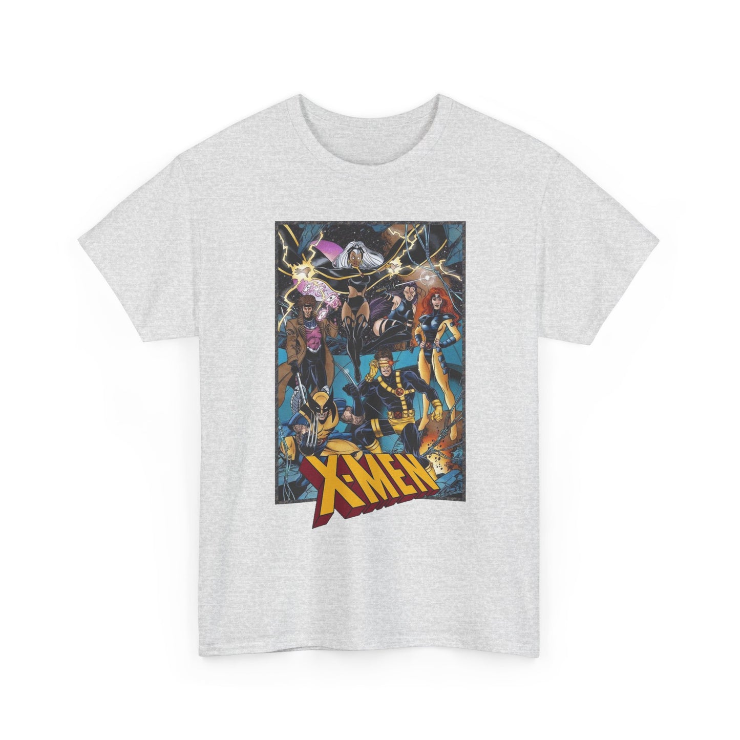 Uncanny X-Men T-Shirt - George Perez Art - Cyclops, Jean Grey, Psylocke, Gambit, Storm - Marvel Comics Mutant Heroes