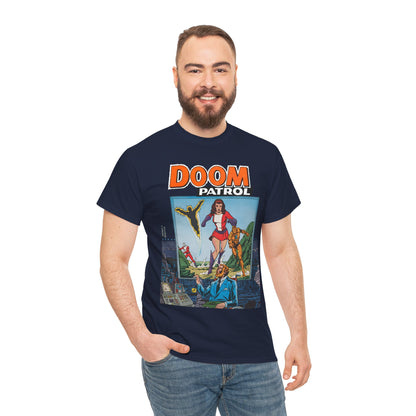 Doom Patrol T-Shirt - George Perez Art - Elasti-Girl, Robotman, Negative Man, The Chief - DC Comics Digest Cover Art