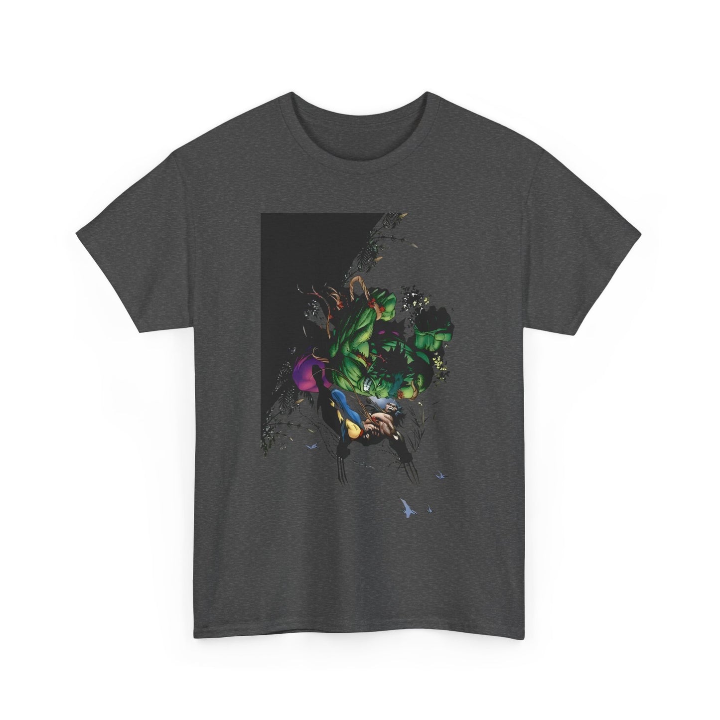 Wolverine Vs Hulk T-Shirt - Adam Kubert Art - Marvel Comics - Logan, X-Men, Bruce Banner - Great Fight Image