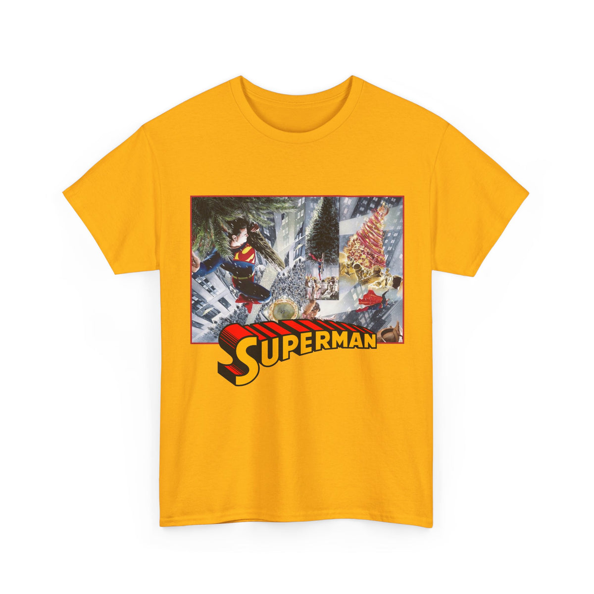 Superman Christmas Tree T-Shirt - Alex Ross Art - DC Comics