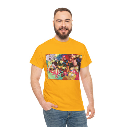 X-Men '97 T-Shirt - Russell Dauterman Art - Cyclops, Jean Grey, Rogue, Storm, Jubilee, Beast, Gambit, Bishop, Wolverine - Marvel Comics
