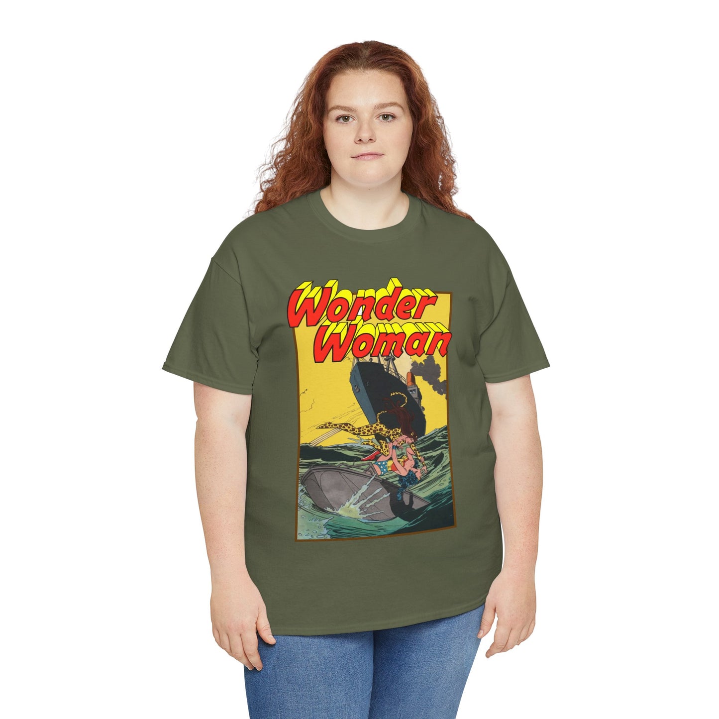 Wonder Woman Vs Cheetah T-Shirt - Rich Buckler & Dan Giordano Art - DC Comics