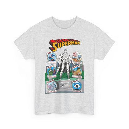 Superman T-Shirt - Curt Swan Art - Whatever Happened to the Man of Tomorrow? - Brainiac, Lex Luthor, Bizarro, Toyman, Daily Planet - Alan Moore Story - DC Comics