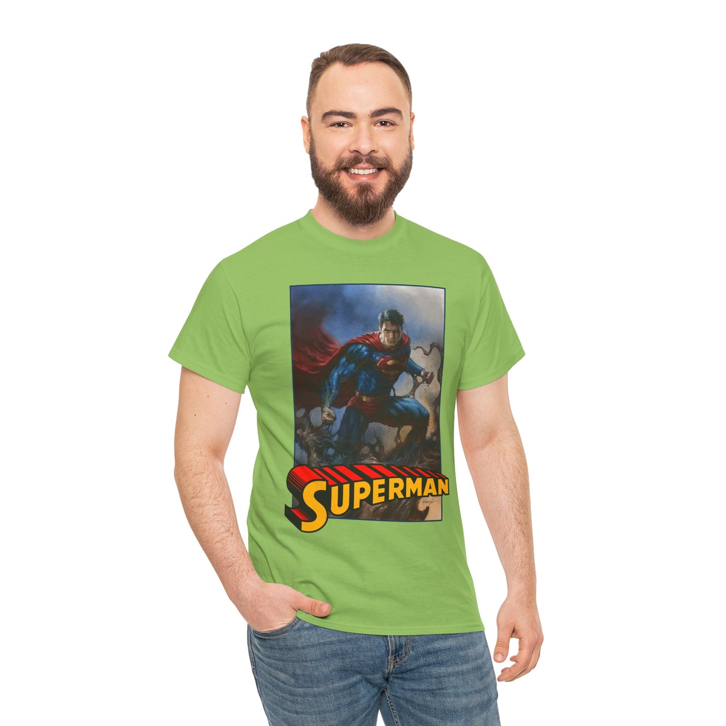 Superman T-Shirt - Lucio Parrillo Art - Man of Steel - DC Comics