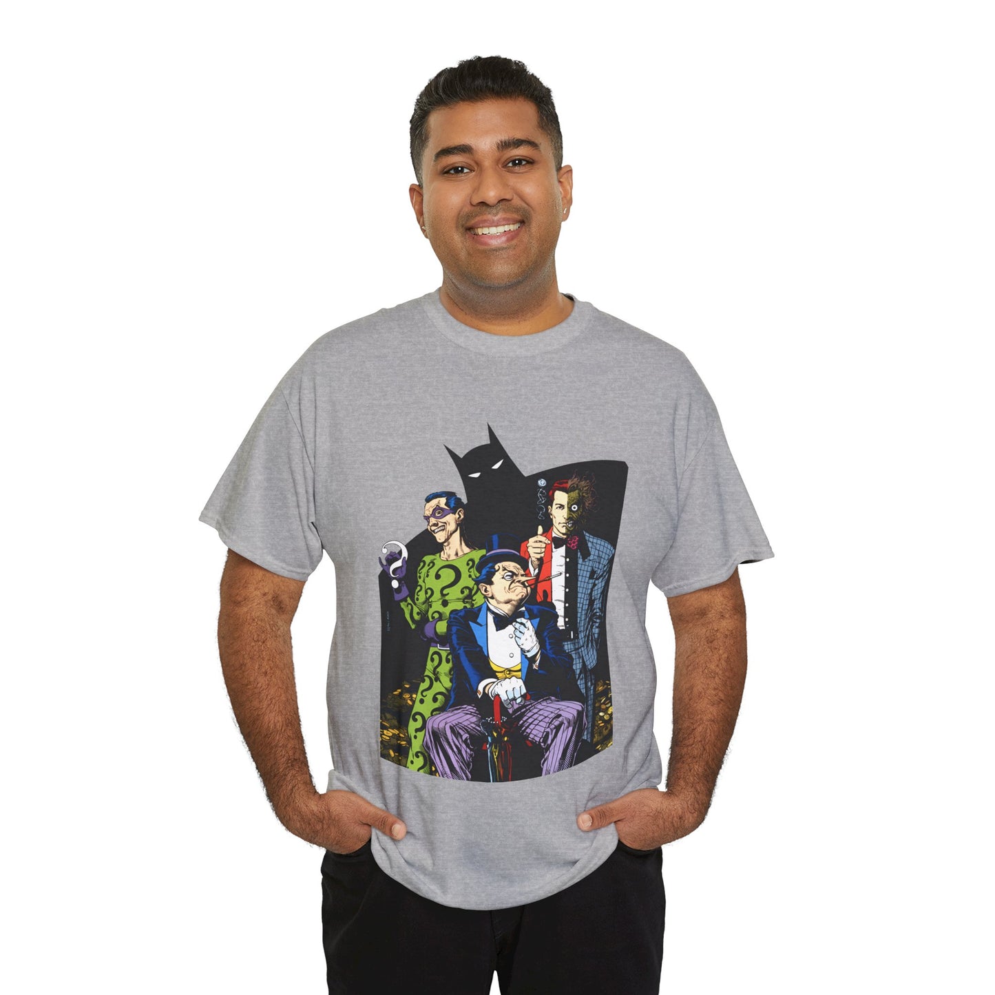 Riddler, Two-Face, Penguin T-Shirt - Brian Bolland Art - DC Comics