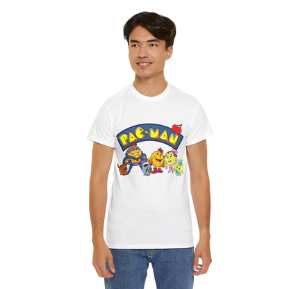 Pac-Man T-Shirt - Ms Pac-Man, Baby Pac - Hanna-Barbera Saturday Morning Cartoon - Popular 1980s TV Animation