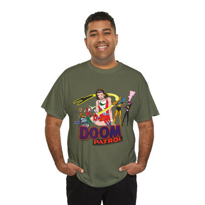 Doom Patrol T-Shirt - John Byrne Art - DC Comics Who's Who Art - Beast Boy, Robotman, Mento, Elasti-Girl, Negative Man, The Chief