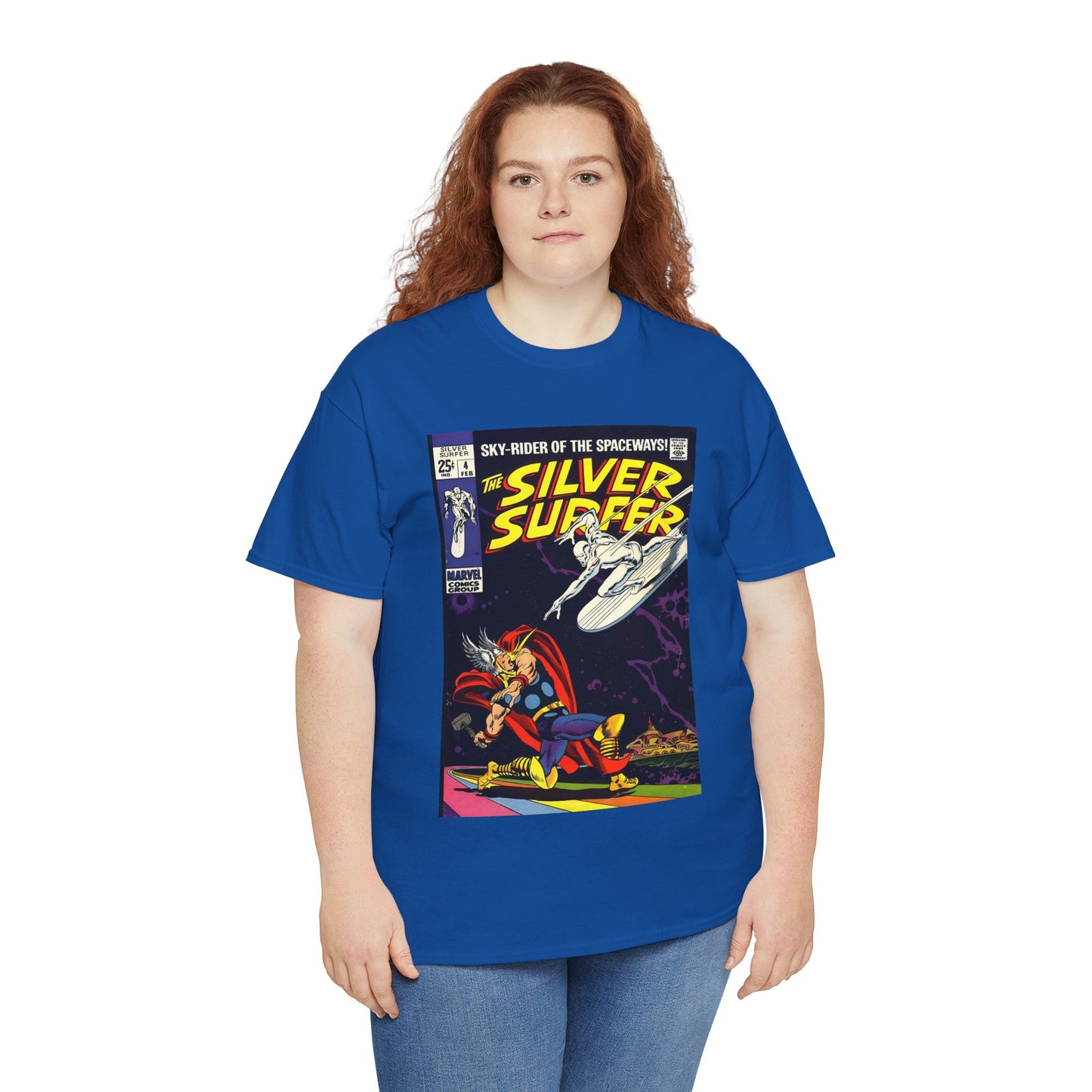 Silver Surfer #4 T-Shirt - Vs Thor - Marvel Comics