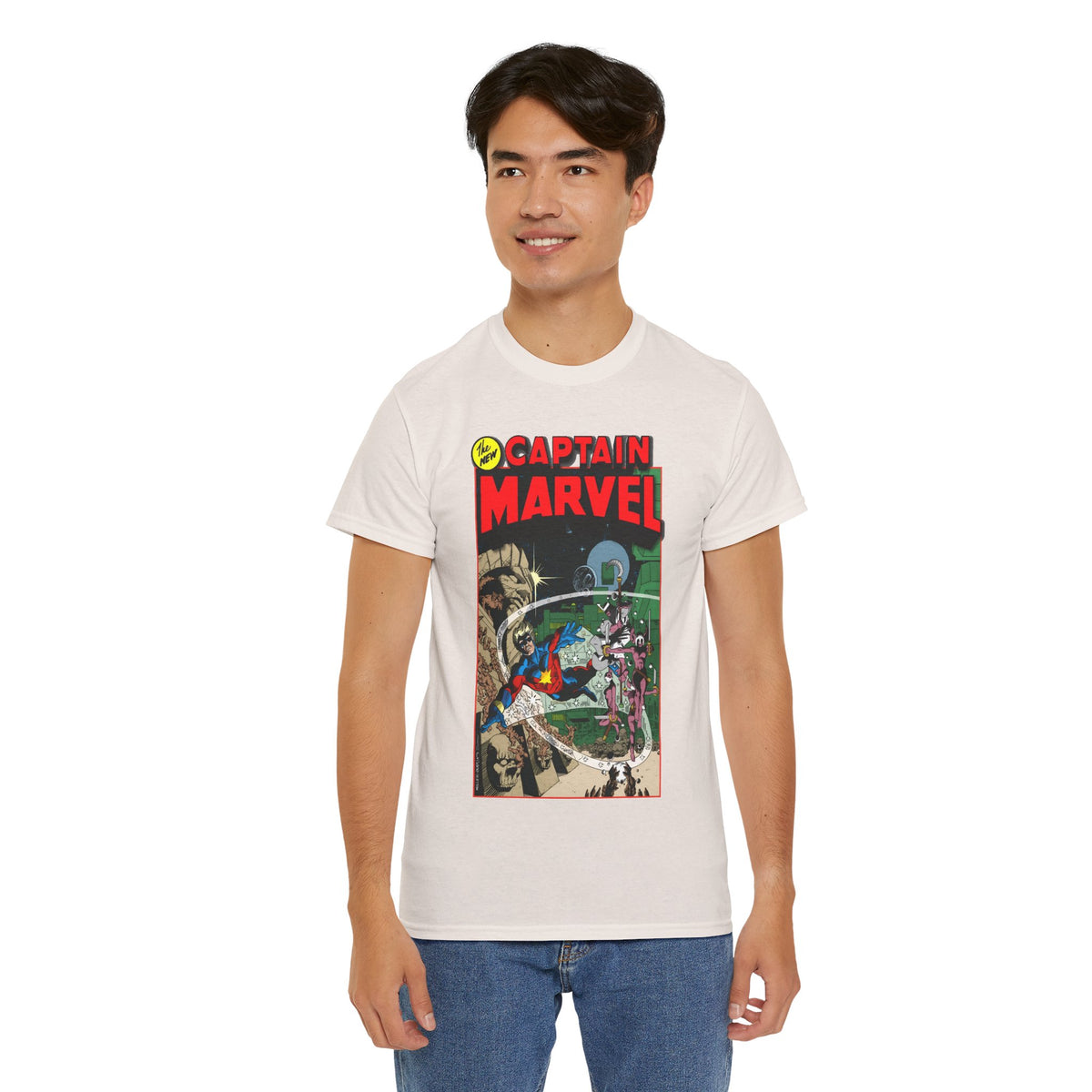 Captain Marvel T-Shirt - Frank Miller Art - Spotlight #8 Cover Art - Marvel Comics