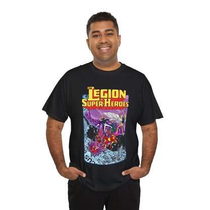 Legion of Super-Heroes T-Shirt - Pat Broderick Art - Timber Wolf, Lightning Lad, Wildfire, Dawnstar, Element Lad - LOSH - DC Comics