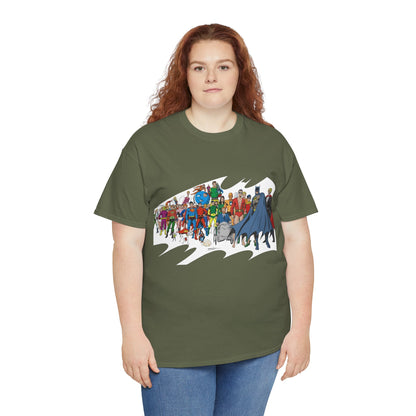 Batman T-Shirt - Neal Adams Art - Plastic Man, Sargon, Robin, Doom Patrol, Superboy, Legion of Super-Heroes - 100-Page Giant Cover Art - DC Comics