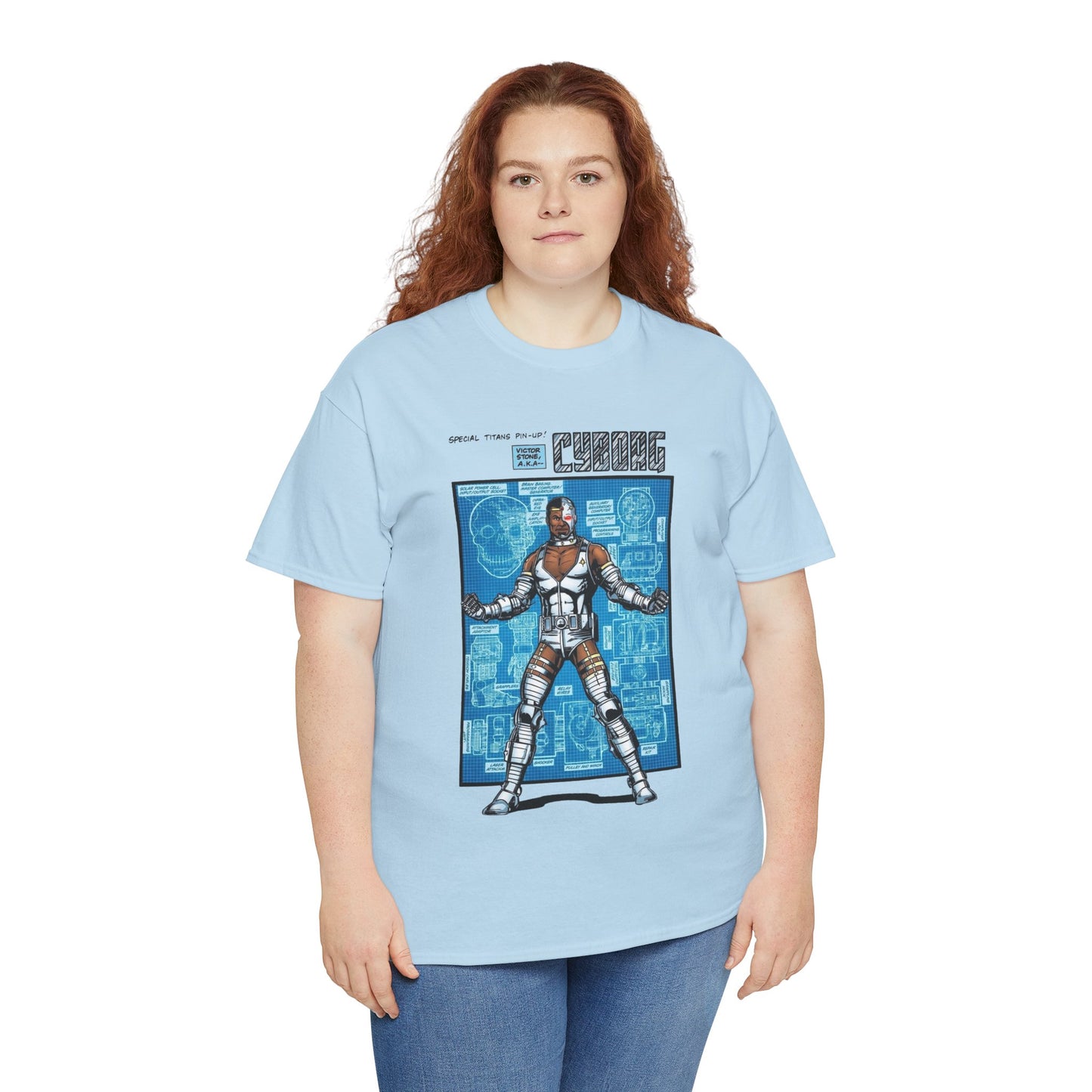 Cyborg T-Shirt - George Perez Art - New Teen Titans Pin-Up Poster - Victor Stone - DC Comics