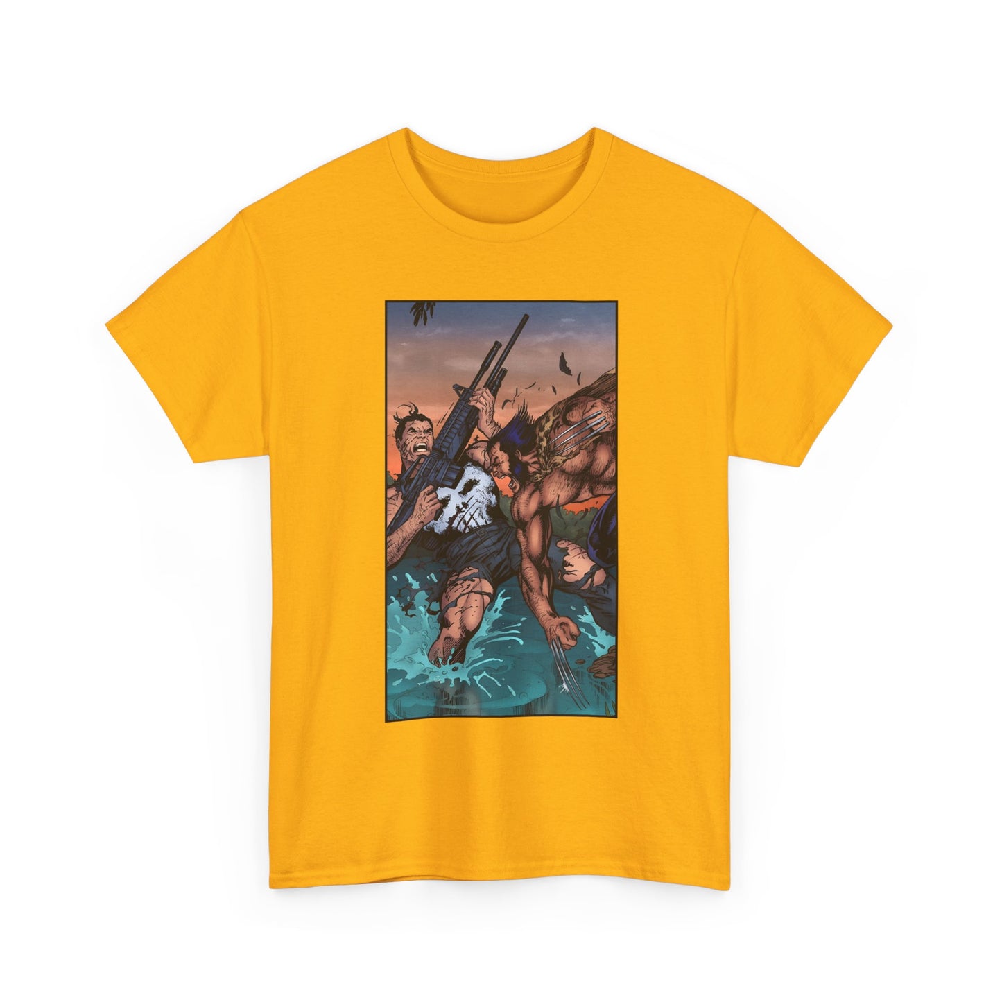 Wolverine Vs Punisher T-Shirt - Jim Lee Art - Marvel Comics