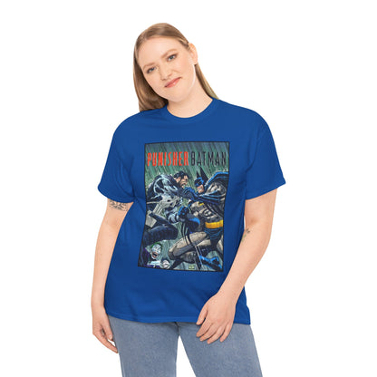 Punisher/Batman T-Shirt - John Romita Jr Art - Deadly Knights, Joker - DC Comics/Marvel Comics