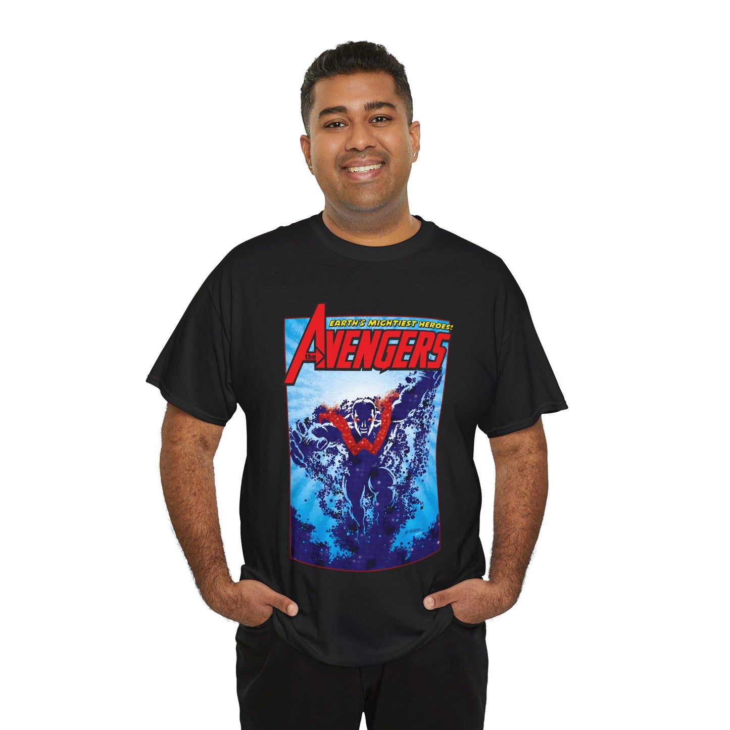 Wonder Man T-Shirt - George Perez Art - Avengers Member - Simon Williams, Marvel Comics - MCU Series