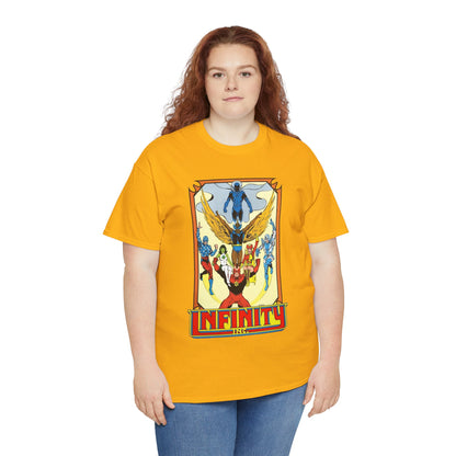 Infinity Inc Shirt - Todd McFarlane Art - Jade, Obsidian, Fury, Northwind, Nuklon, Silver Scarab, Star-Spangled Kid - JSA Successors - DC Comics