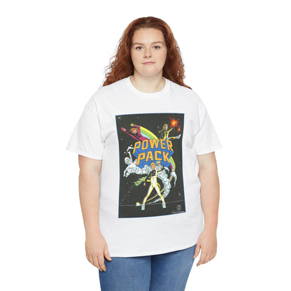 Power Pack T-Shirt - June Brigman, Roy Richardson, Bob Share Art - Ad Recreation - Marvel Comics