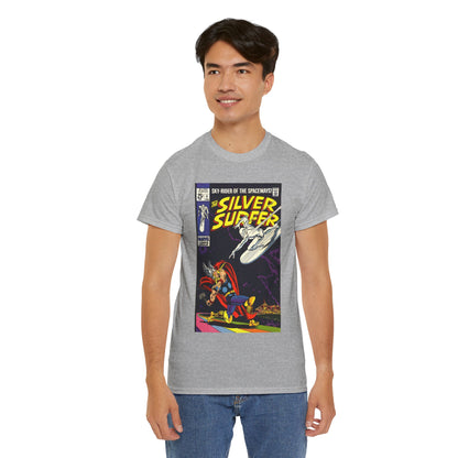 Silver Surfer #4 T-Shirt - Vs Thor - Marvel Comics
