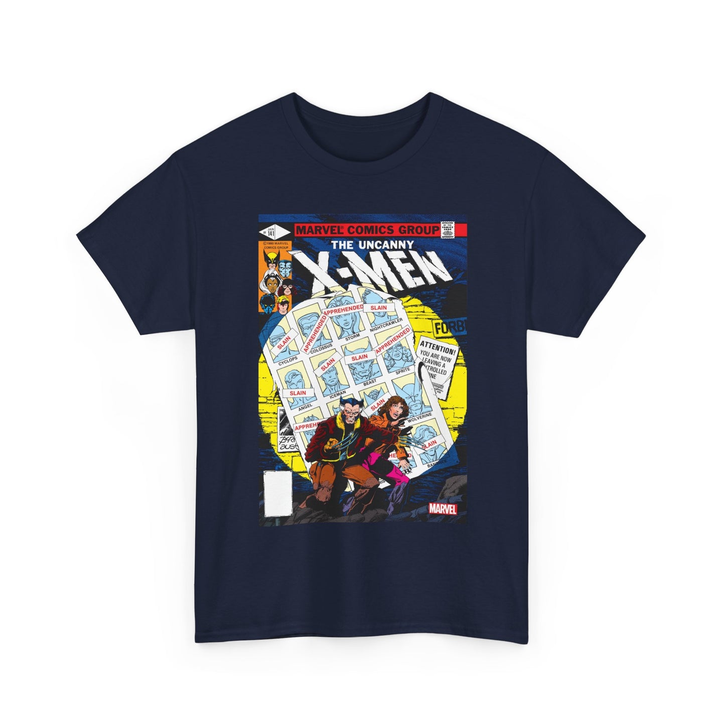 Uncanny X-Men #141 T-Shirt - John Byrne Art - Wolverine, Kitty Pryde - Days of Futures Past - Marvel Comics