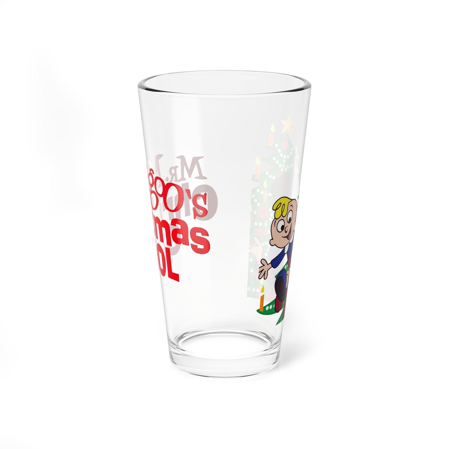 Mr Magoo's Christmas Carol Pint Glass, 16oz - UPA 1960s TV Holiday Special
