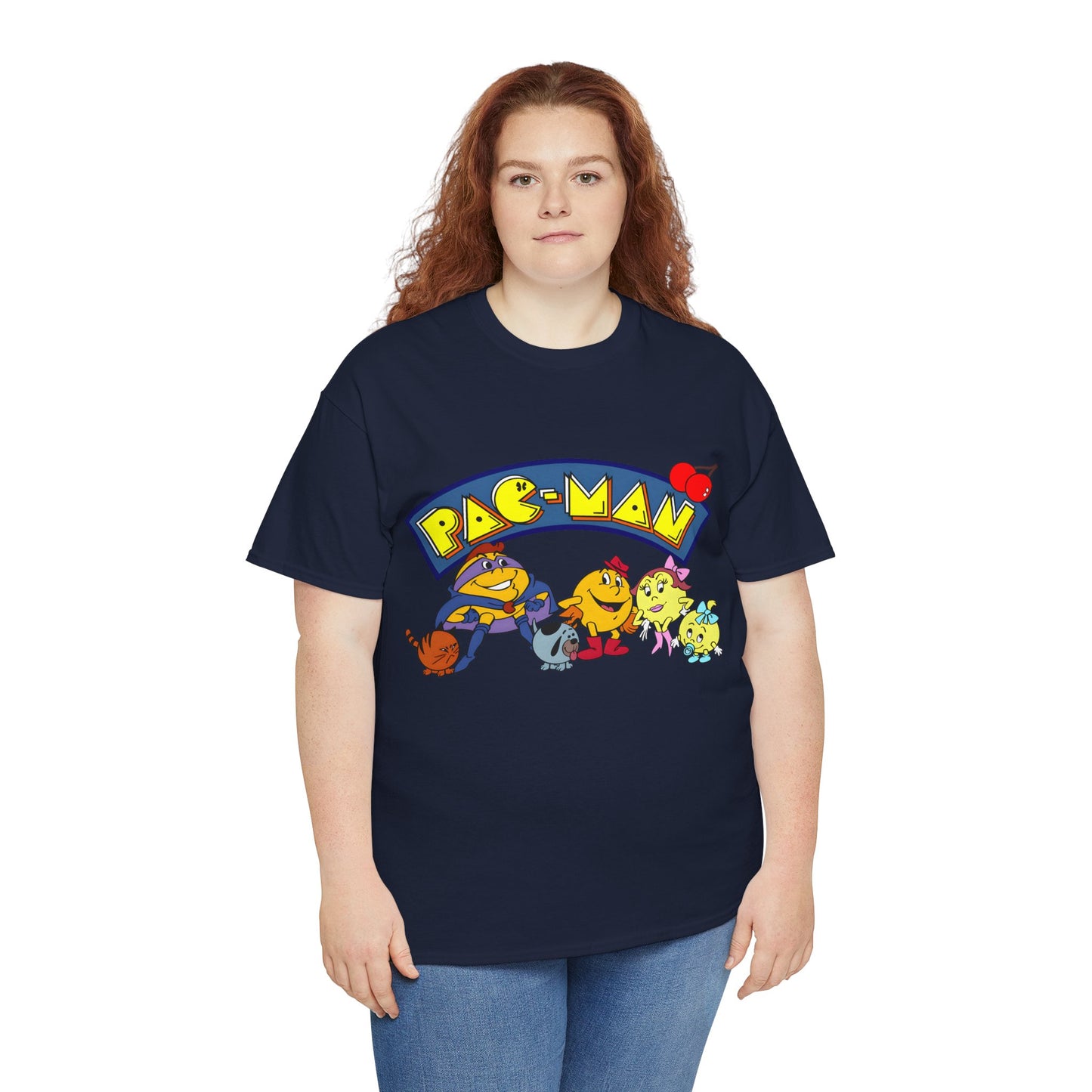 Pac-Man T-Shirt - Ms Pac-Man, Baby Pac - Hanna-Barbera Saturday Morning Cartoon - Popular 1980s TV Animation