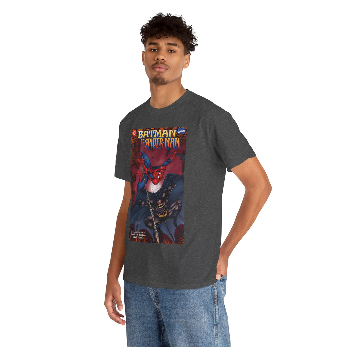 Batman & Amazing Spider-Man T-Shirt - Graham Nolan Art - DC & Marvel Comics