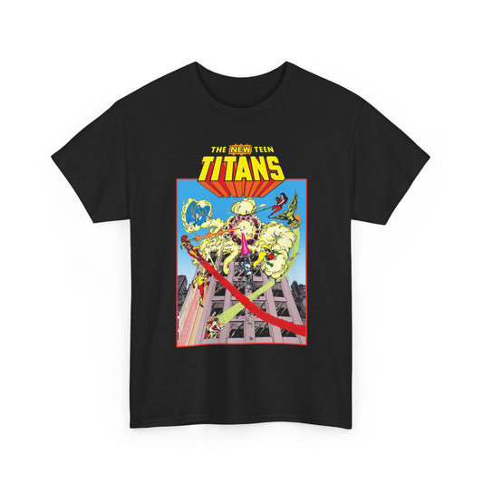 New Teen Titans T-Shirt - George Perez Art - DCCP #26 Preview Cover - Raven, Cyborg, Starfire, Changeling - DC Comics