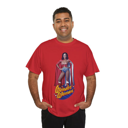 Wonder Woman T-Shirt - Lynda Carter - DC Comics - 1970s CBS TV Show - Amazons from Paradise Island