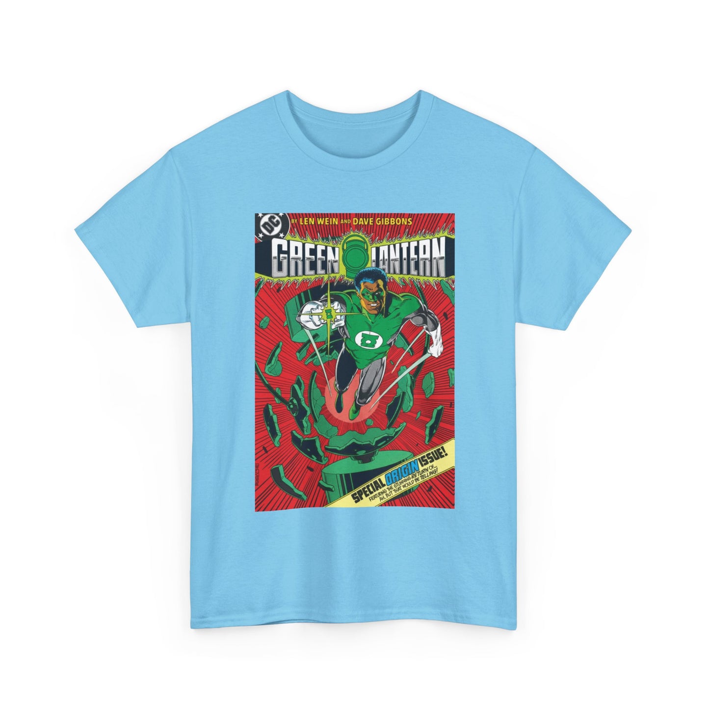 Green Lantern #185 T-Shirt - Dave Gibbons Art - John Stewart Origin Issue - DC Comics