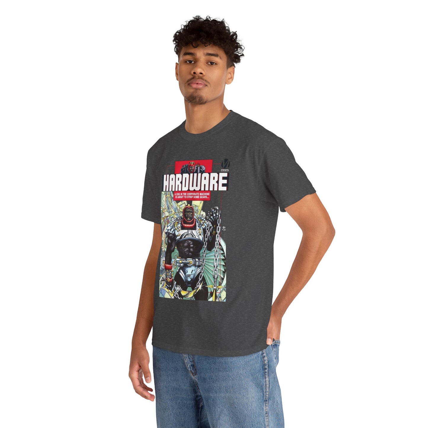 Hardware T-Shirt - Denys Cowan Art - Curtis Metcalf Vs Edwin Alva - Milestone Media - DC Comics