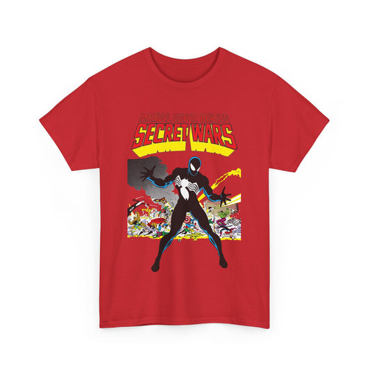 Secret Wars T-Shirt - Classic Marvel Comics Series - Alien Symbiote Spider-Man, 1st Appearance - Future Venom Story