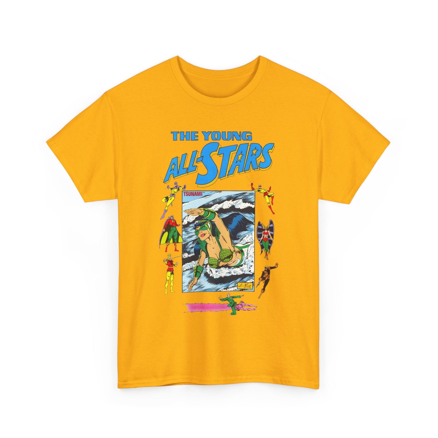 Young All-Stars T-Shirt - Brian Murray Art - Tsunami, Johnny Thunder, Sandman, Green Lantern - DC Comics