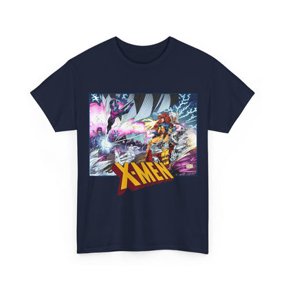 X-Men T-Shirt - Whilce Portacio Art - Storm, Jean Grey, Archangel, Iceman - Fighting Sentinels - Marvel Comics