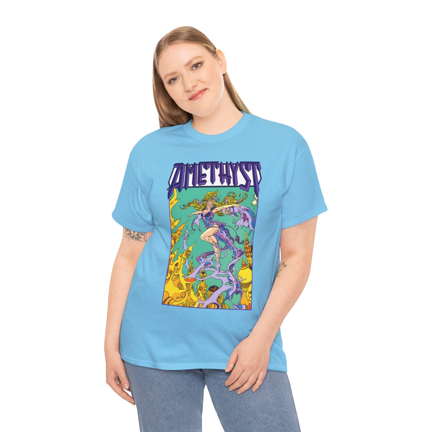 Amethyst T-Shirt - Esteban Maroto Art - Princess of Gemworld - 1980s Series - DC Comics
