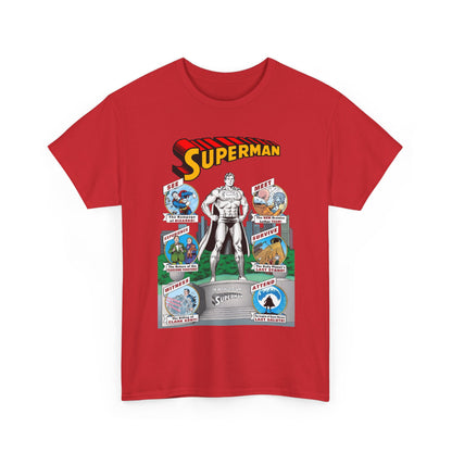 Superman T-Shirt - Curt Swan Art - Whatever Happened to the Man of Tomorrow? - Brainiac, Lex Luthor, Bizarro, Toyman, Daily Planet - Alan Moore Story - DC Comics