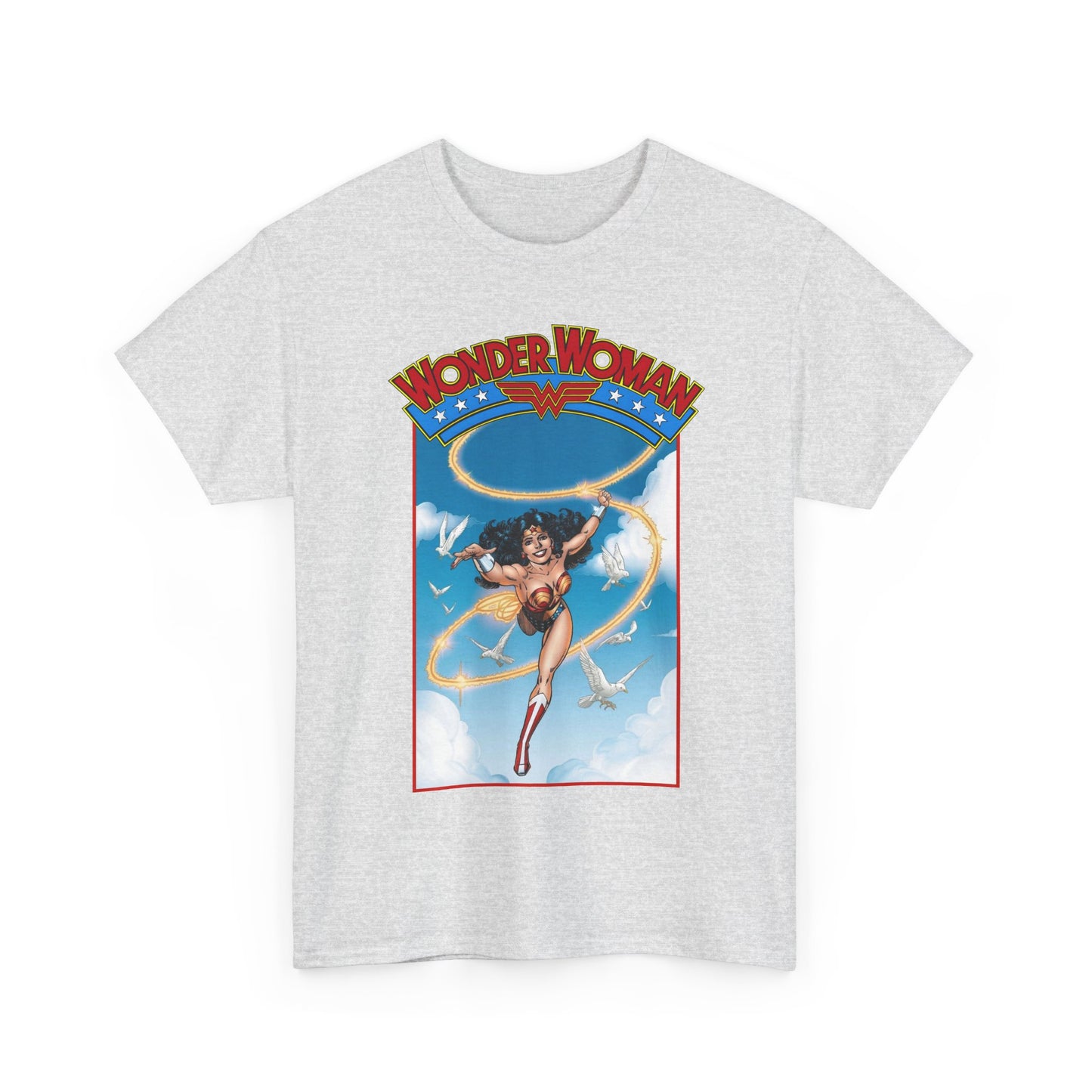 Wonder Woman T-Shirt - George Perez Art - Post-Crisis 1980s Retro Graphic - Themyscira - DC Comics