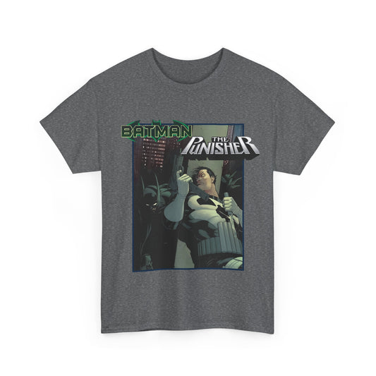Batman Vs Punisher T-Shirt - Mike Zeck Art - DC Comics, Marvel Comics