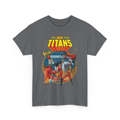 New Teen Titans T-Shirt - George Perez Art - Wonder Girl, Flash, Robin, Speedy, Aqualad, Hawk - DC Comics