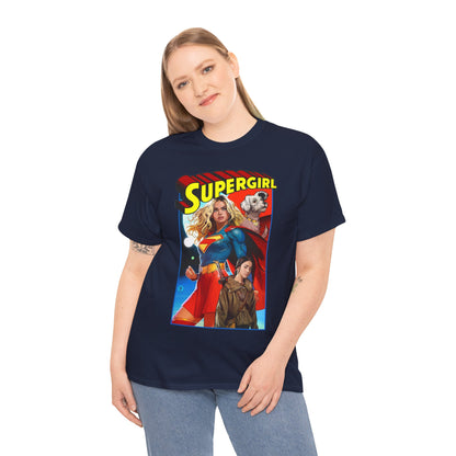 Supergirl & Krypto T-Shirt - Dan Mora Art - Upcoming 2026 Movie with Milly Alcock - DC Comics