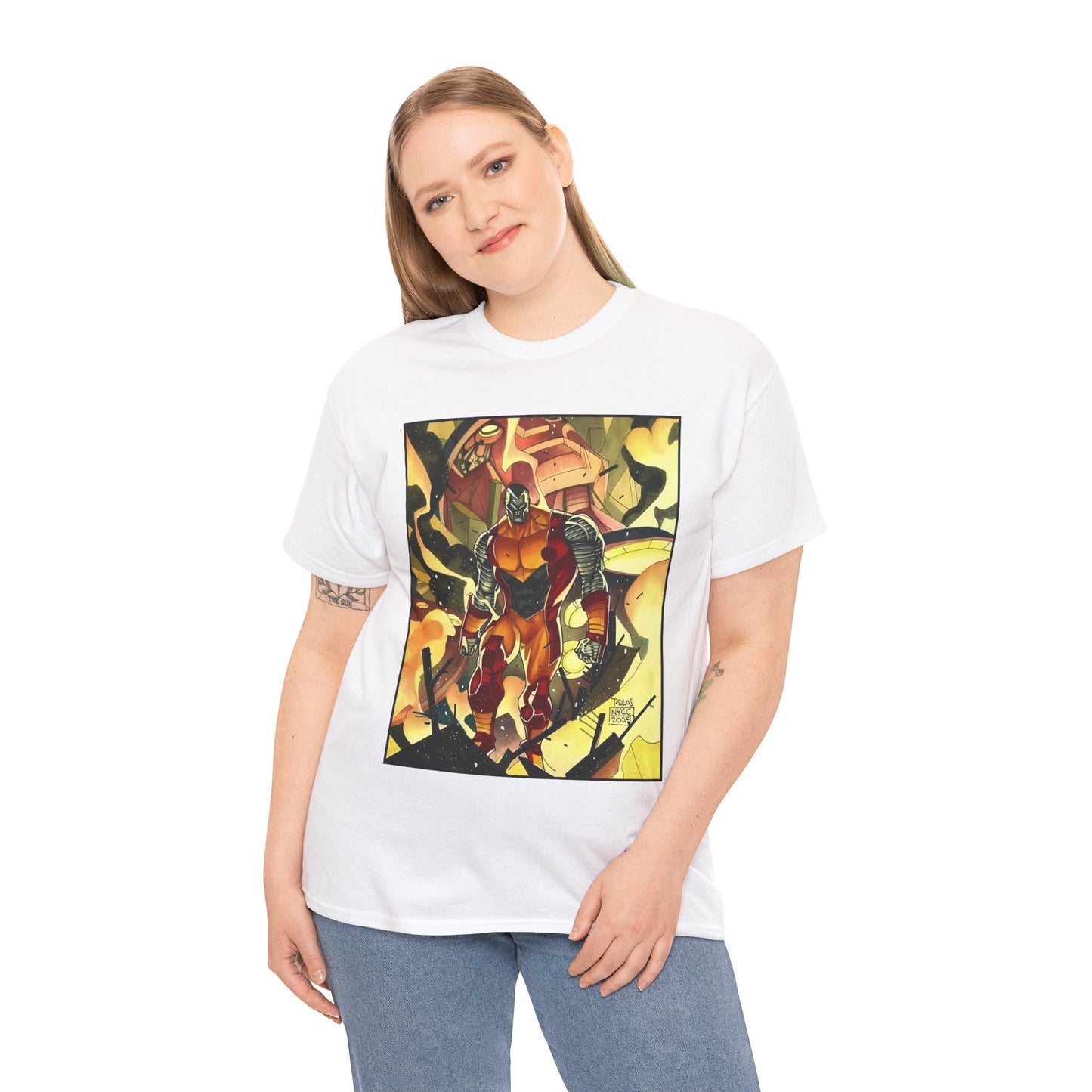 Colossus T-Shirt - Fighting a Sentinel - Marvel Comics