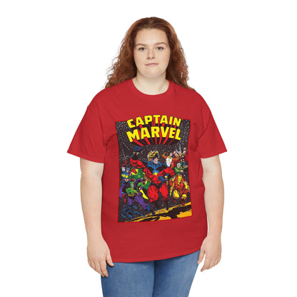 Captain Marvel T-Shirt - Marvel Comics - Jim Starlin Art - Mar-Vell - Kree - Cosmic Hero