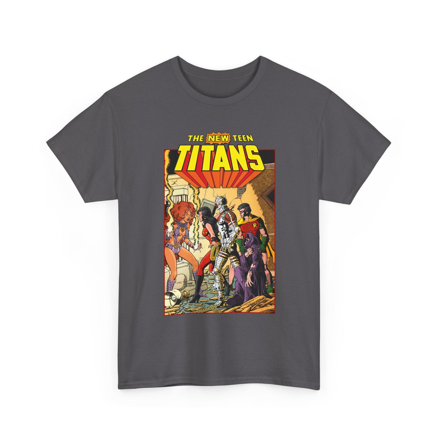 New Teen Titans T-Shirt - George Perez Art - #16 Cover - Wonder Girl, Robin, Starfire - DC Comics