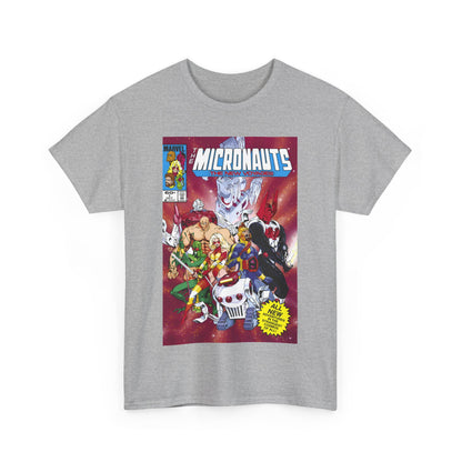 Micronauts: The New Voyages T-Shirt - Commander Arcturus Rann, Biotron, Marionette, Bug - Marvel Comics Series