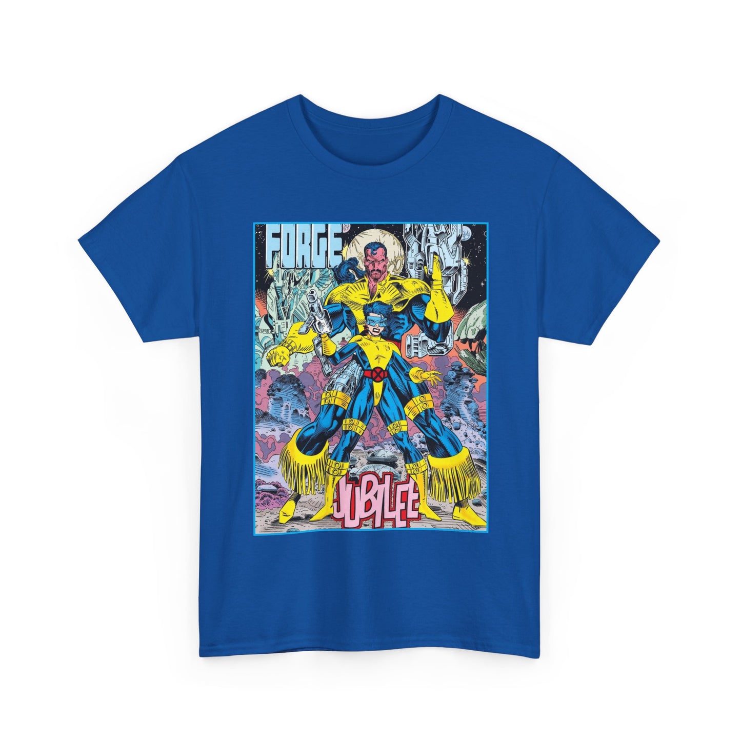 Forge & Jubille T-Shirt - Liam Sharp Art - X-Men Mutants - Marvel Comics